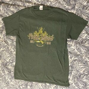 Green Padre Island Texas Heavy Cotton T-Shirt